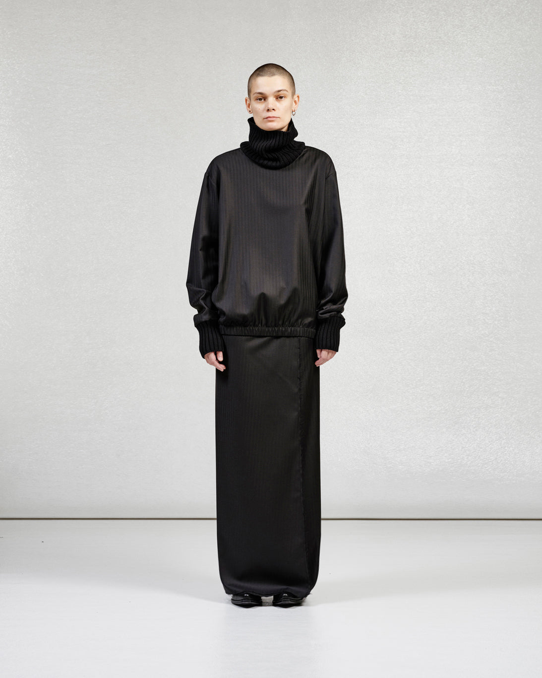 S17 NO.304 FINE WOOL WRAP SKIRT