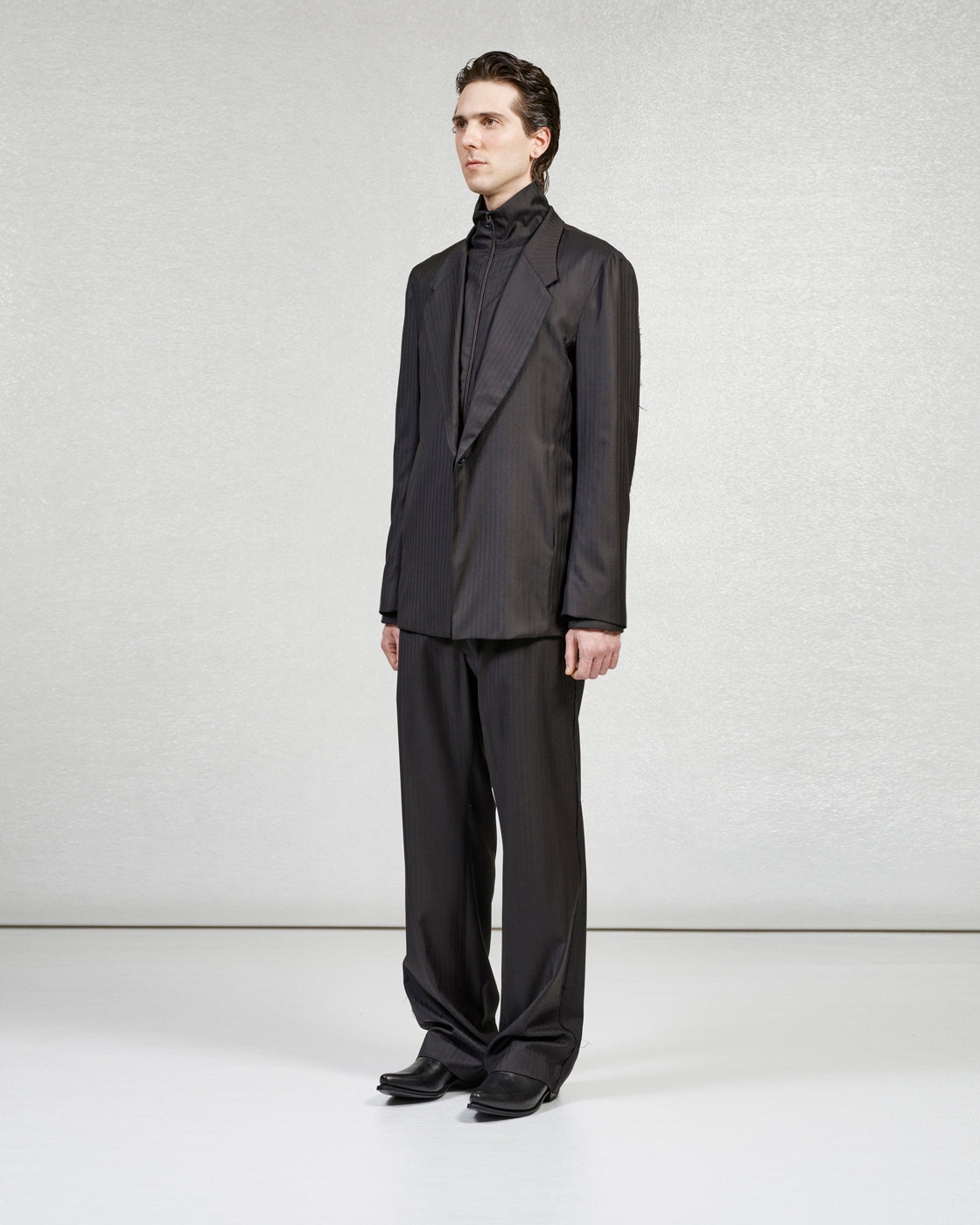 S17 NO.205 FINE WOOL TAILORED TROUSERS