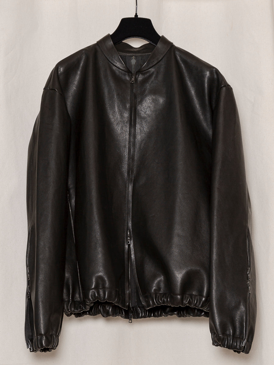 S17 NO.306 LEATHER SIX ZIPPER JACKET