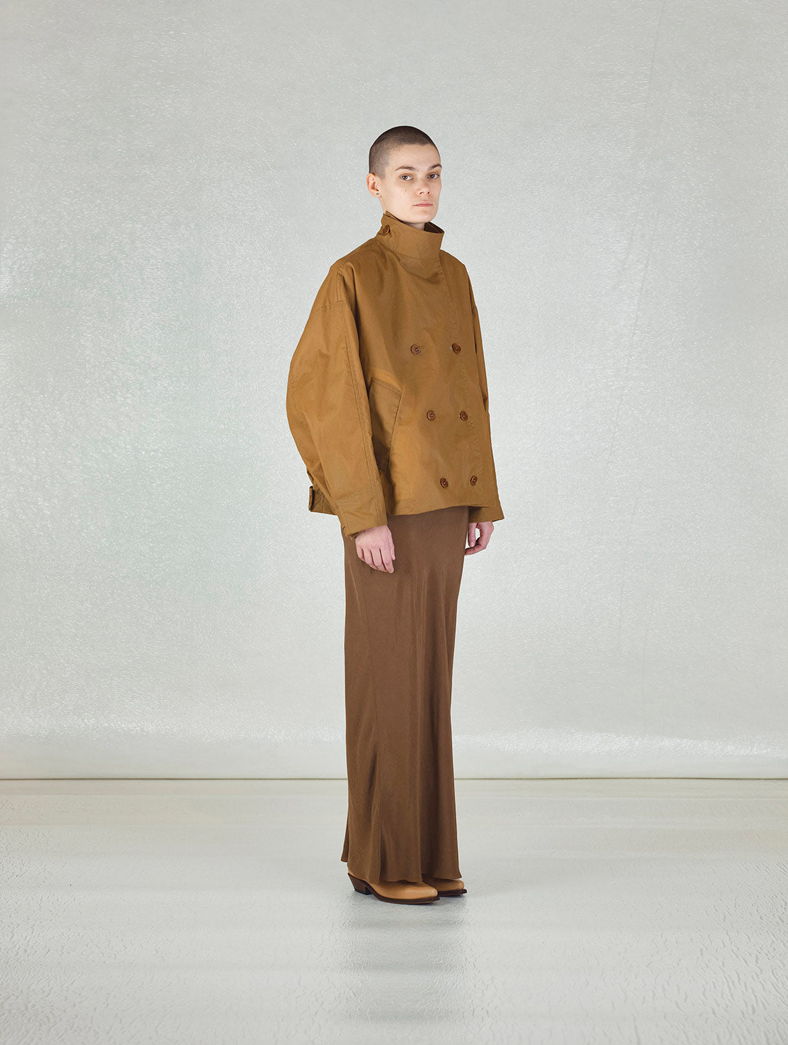 NO.286 WAXED CROPPED COAT
