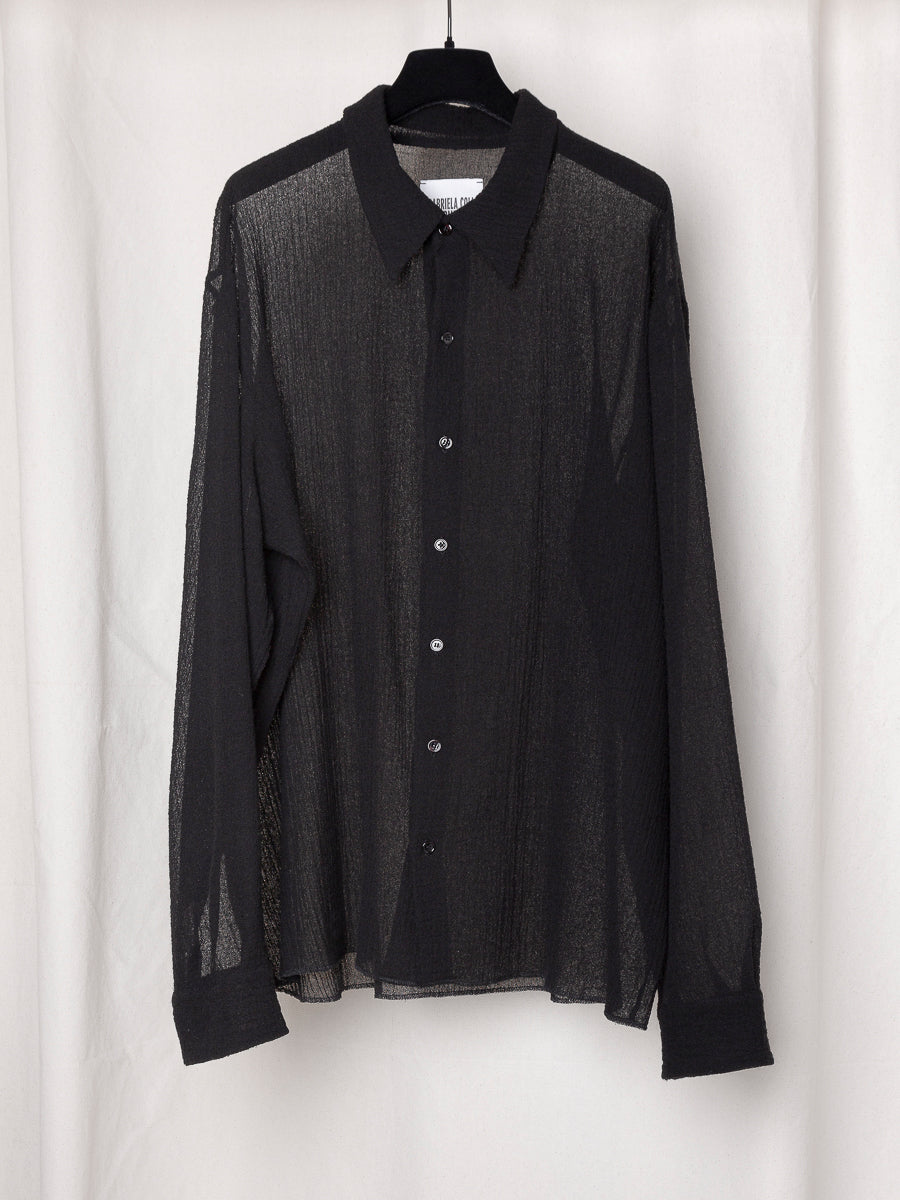 S17 NO.197 WOOL CRUSHED SHIRT