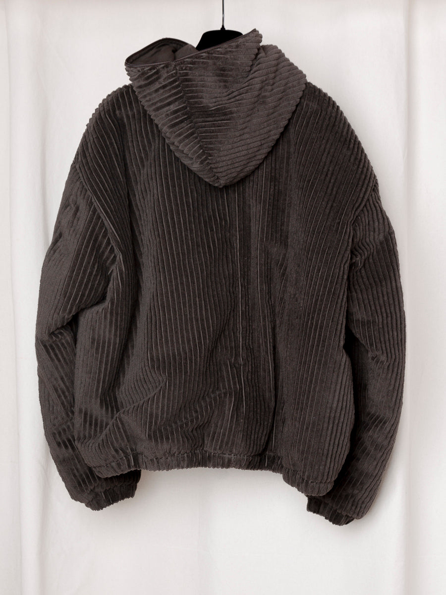 S17 NO.216 CORDUROY PUFFER ZIPPER JACKET