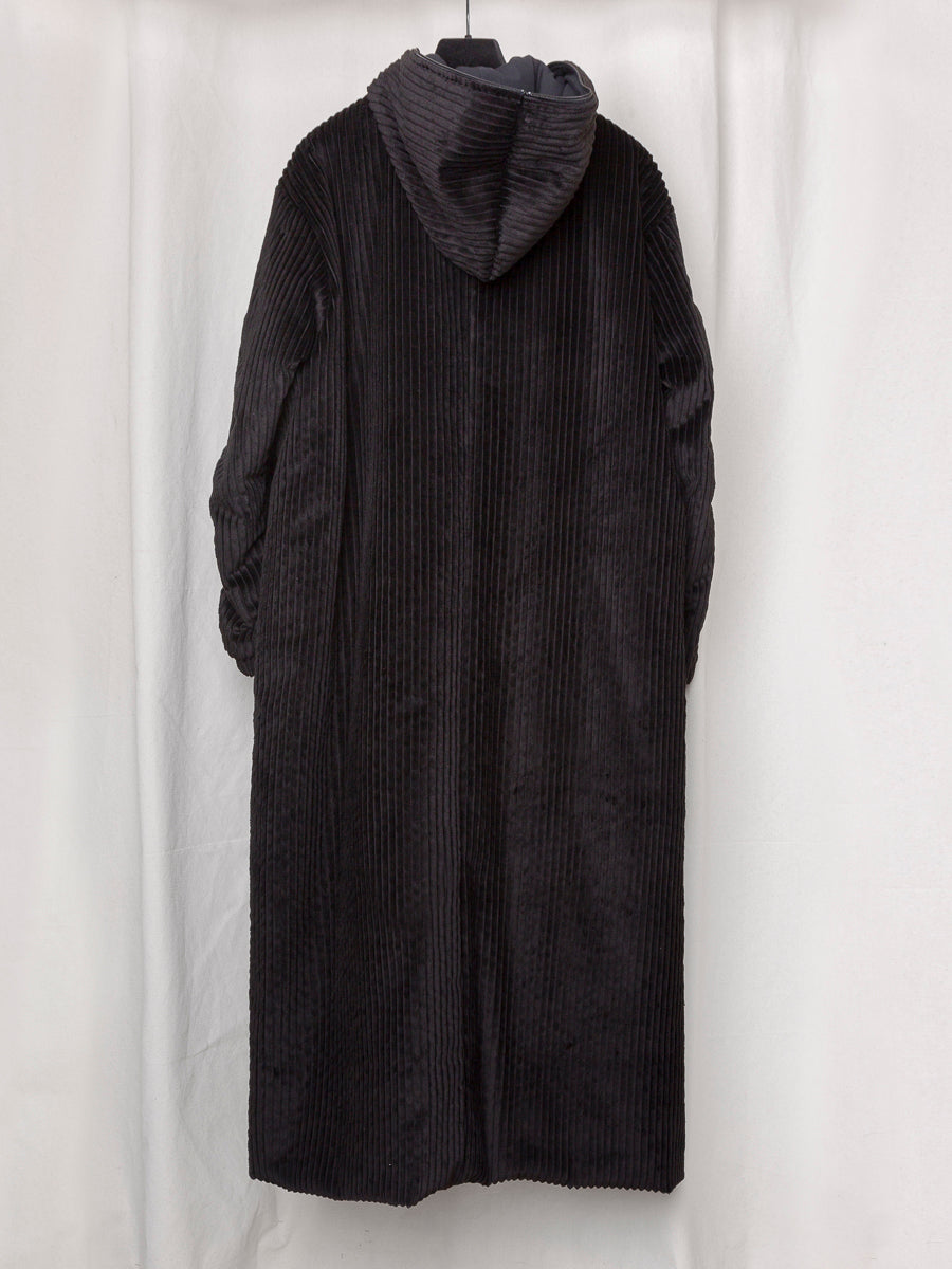 S17 NO.275 CORDUROY PUFFER ZIPPER COAT