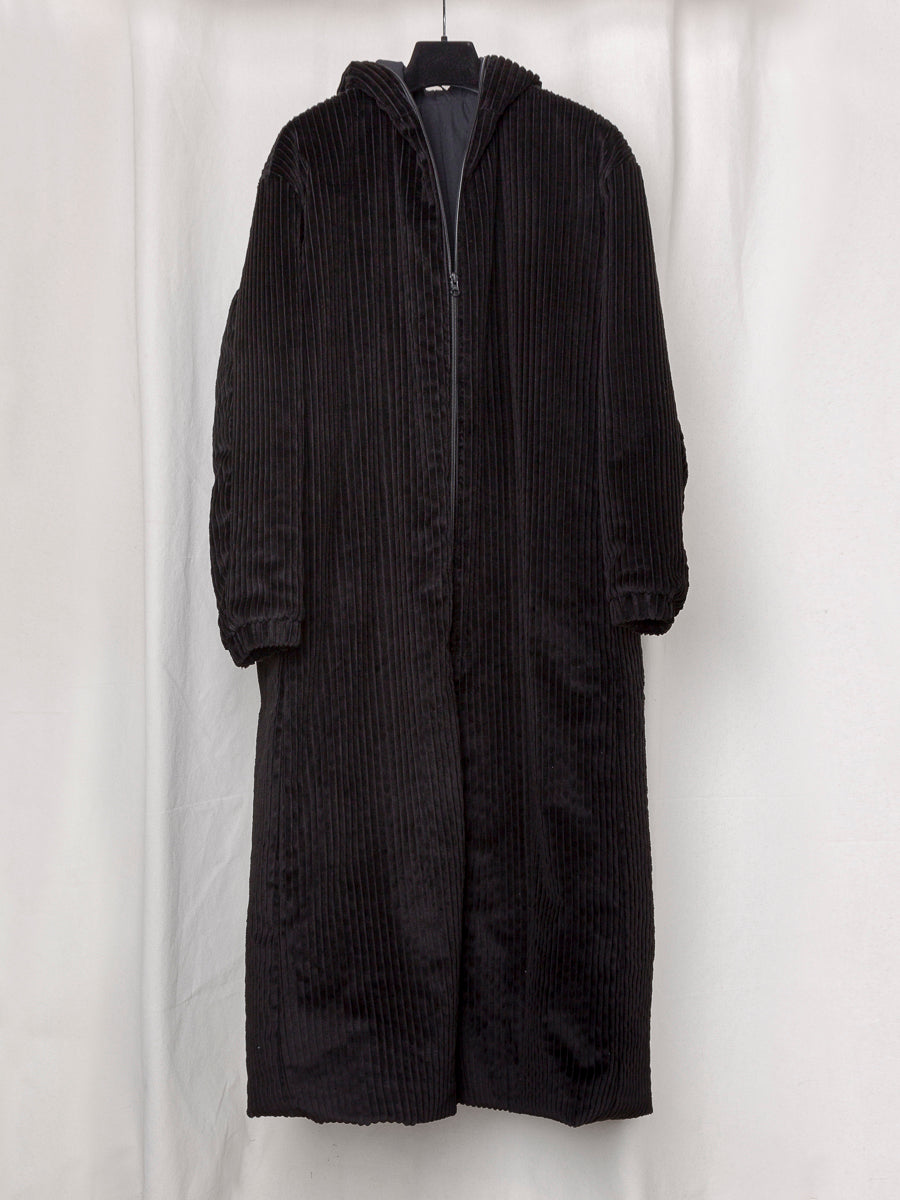 S17 NO.275 CORDUROY PUFFER ZIPPER COAT