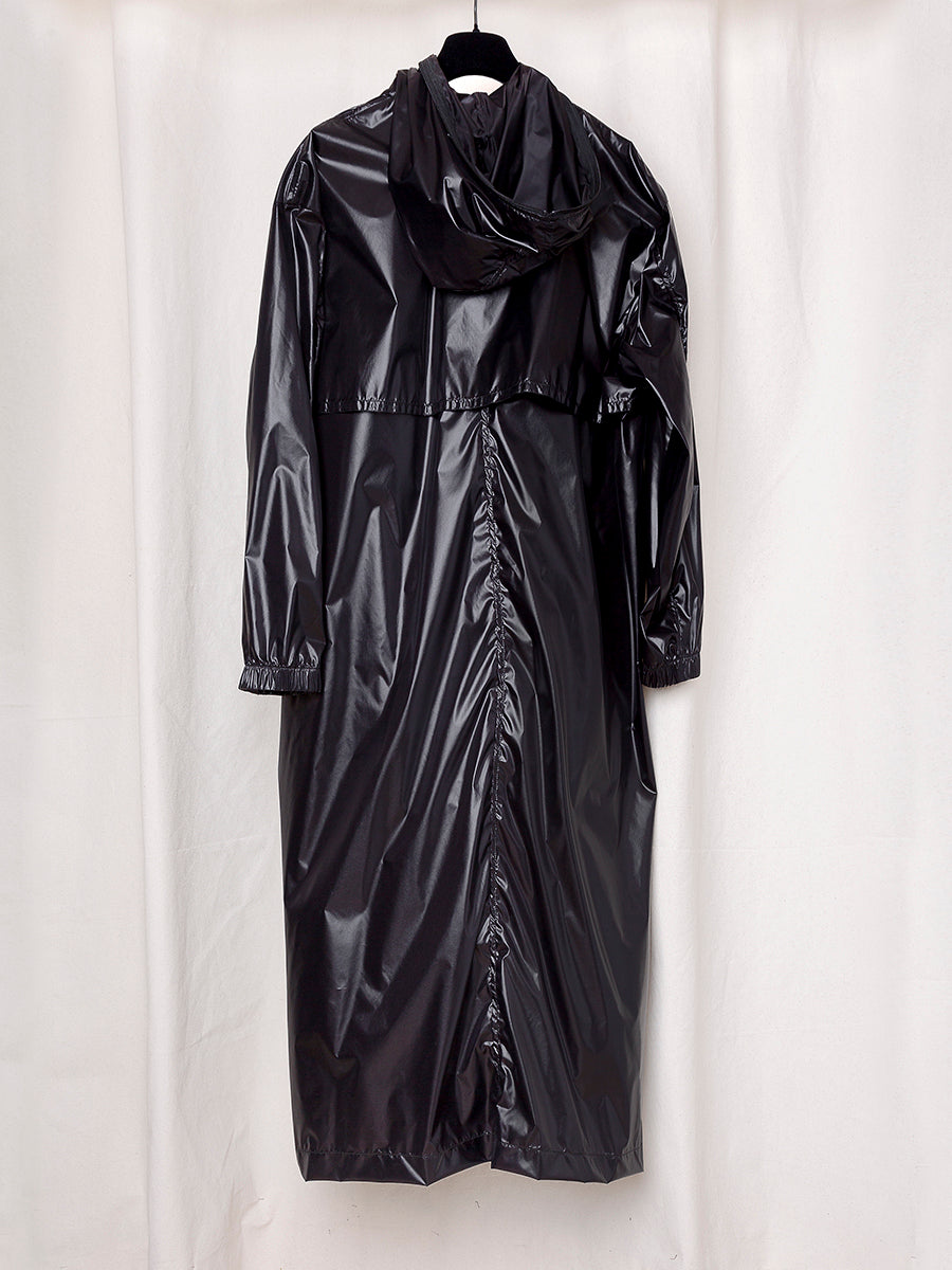 S17 NO.275 TECHNICAL HOODED ZIPPER COAT