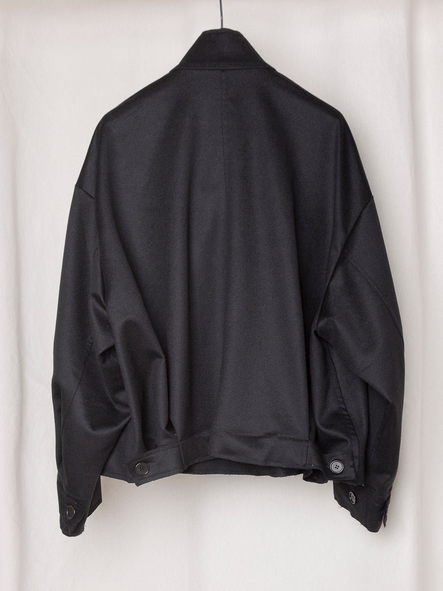 S17 NO.286 HEAVY WOOL CROPPED OVERSIZED JACKET