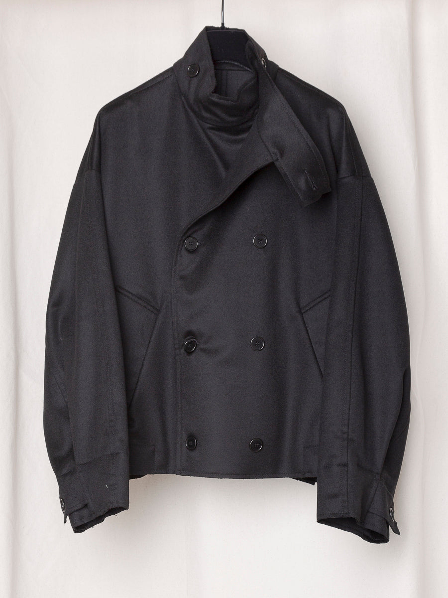 S17 NO.286 HEAVY WOOL CROPPED OVERSIZED JACKET