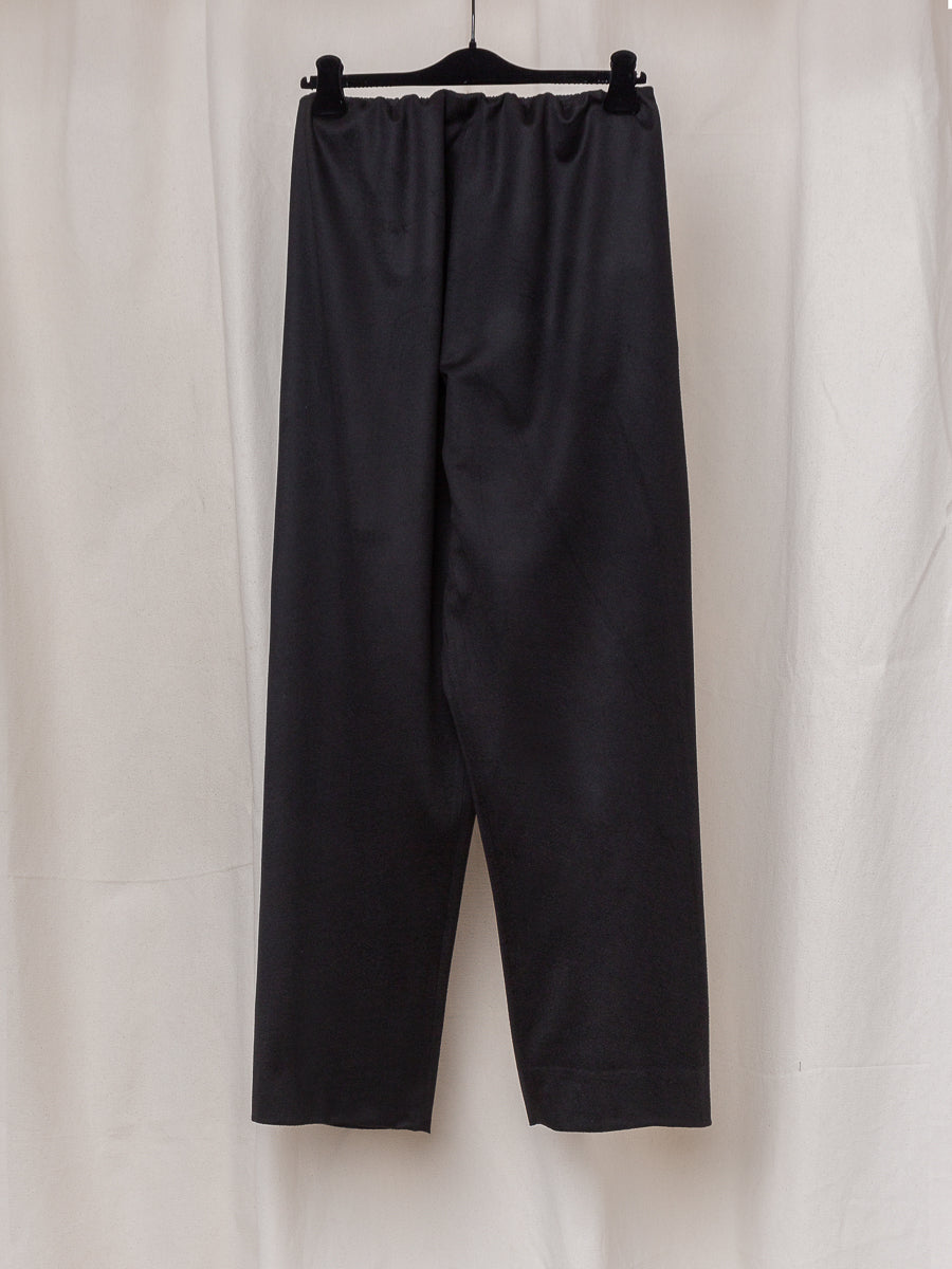 S17 NO.310 GREEN HEAVY WOOL CROSSED TROUSERS