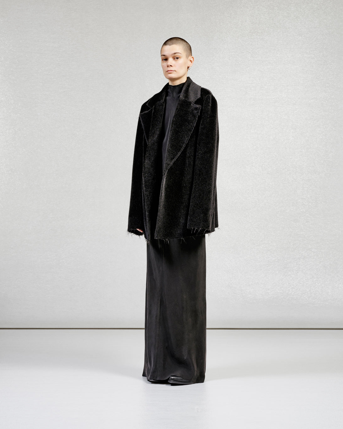 S17 NO.173 SURY ALPACA WOOL TWO BUTTON JACKET