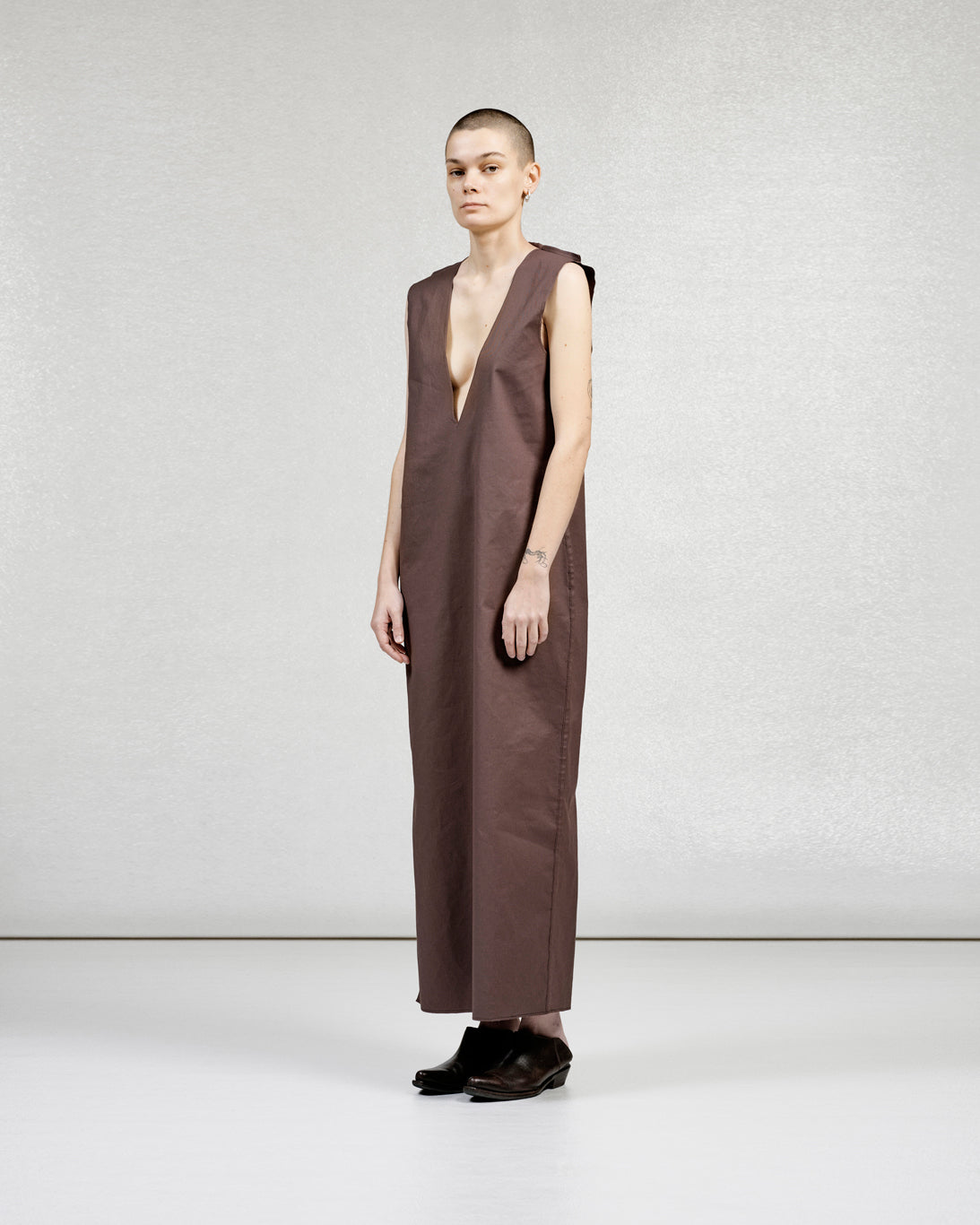 S17 NO.61 DENIM V-NECK DRESS