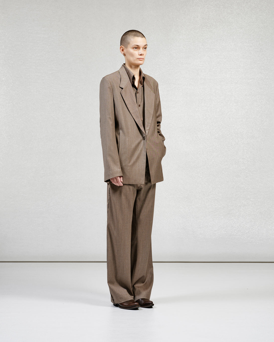 S17 NO.197 FINE WOOL SHIRT