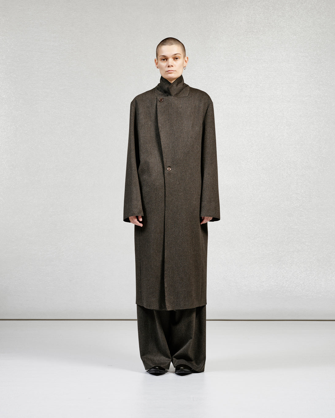 S17 NO.175 HEAVY WOOL TWO BUTTON COAT