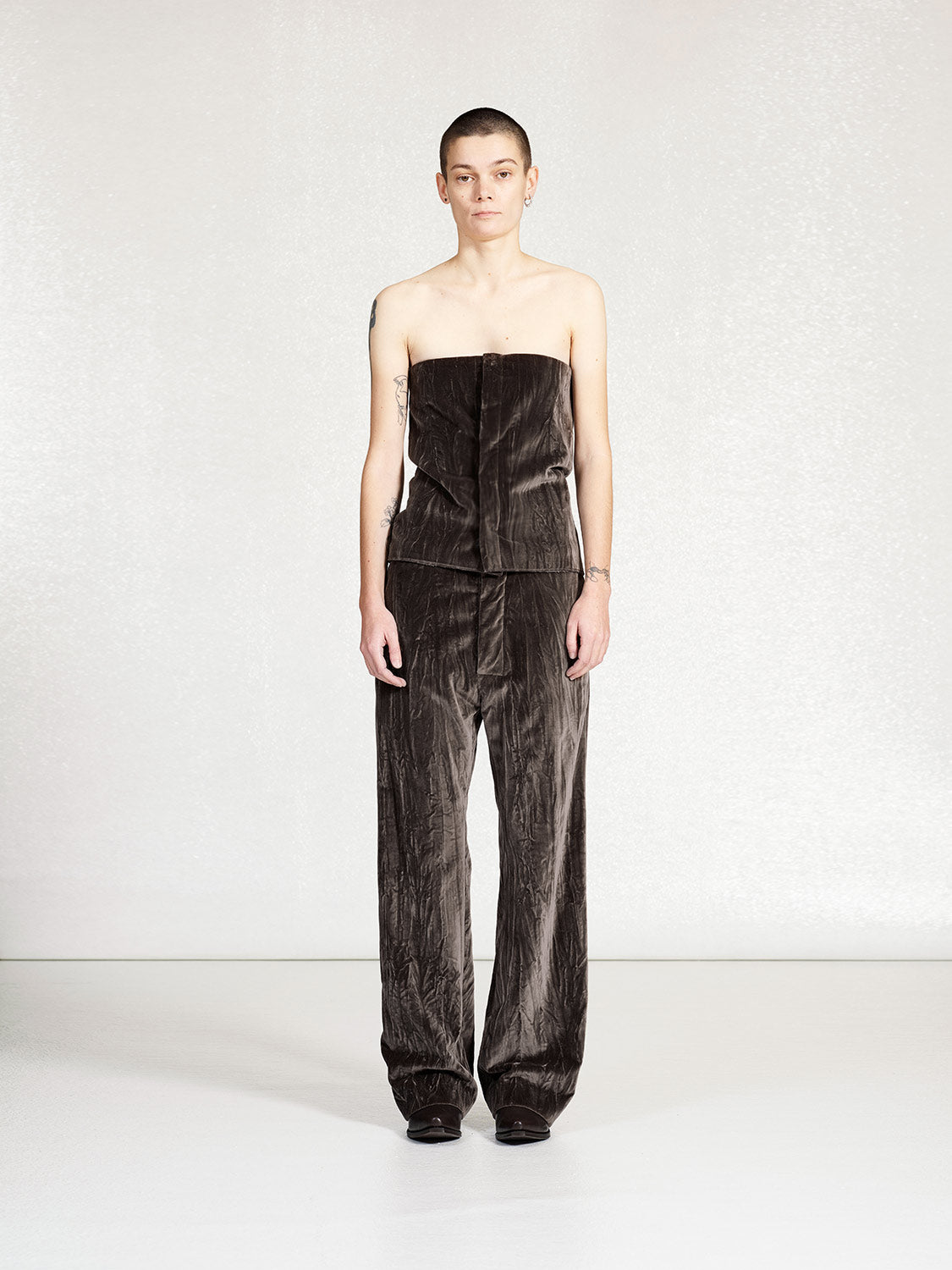 PRE-ORDER S19 NO.225 COTTON VELVET SNAP TOP