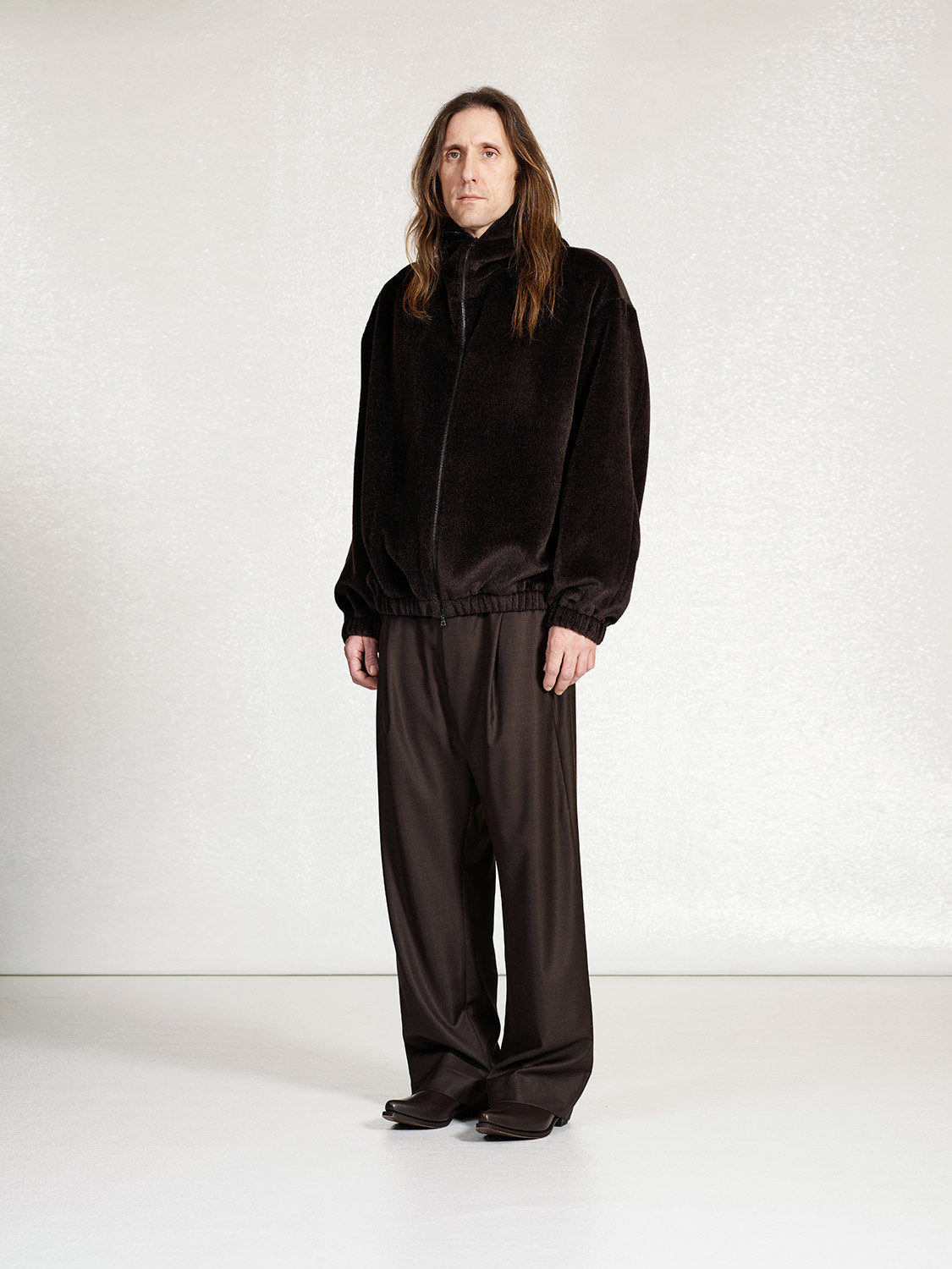 PRE-ORDER S19 NO.343 FINE WOOL PLEATED TROUSERS