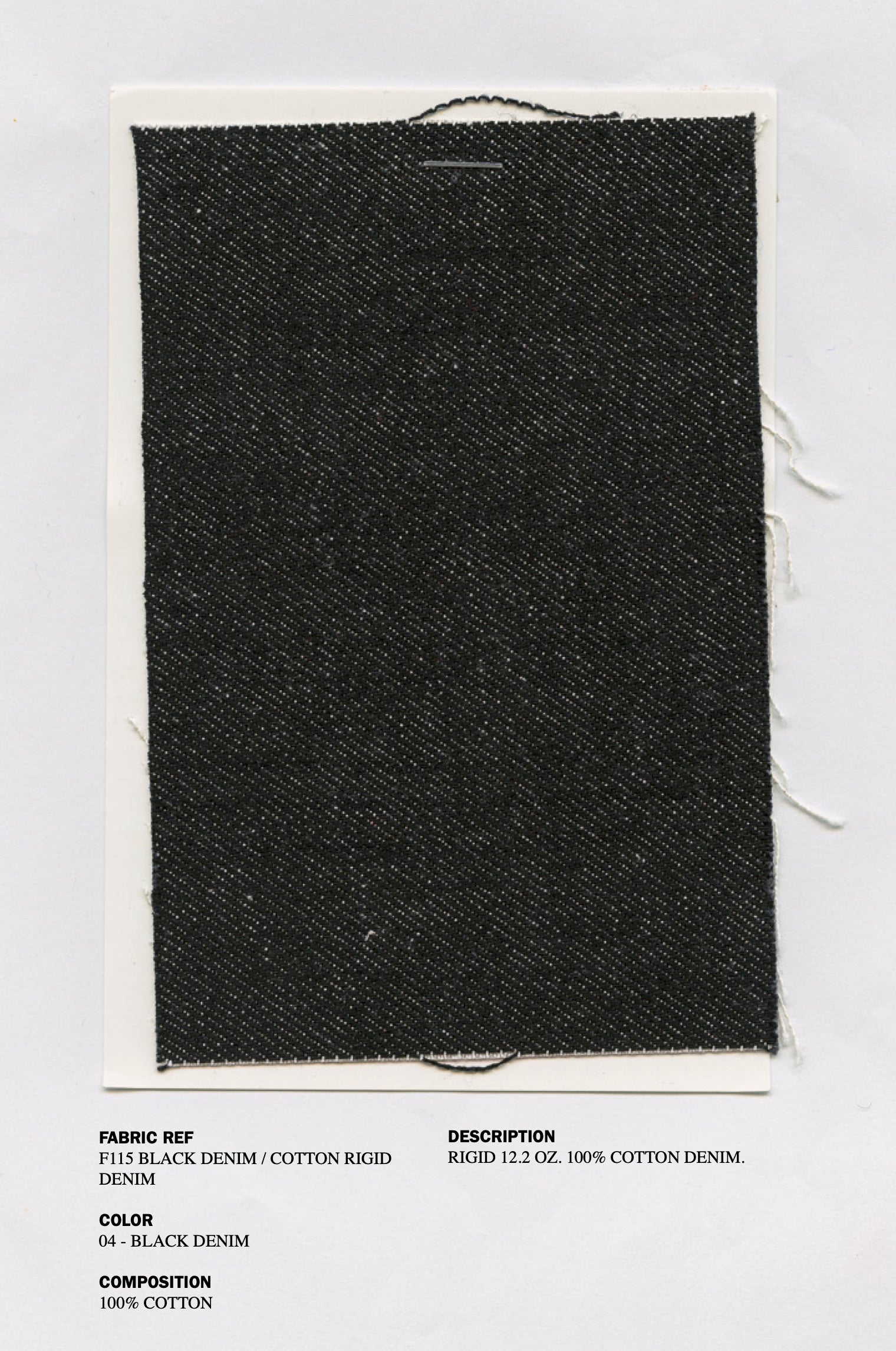 S17 NO.310 BLACK DENIM CROSSED TROUSERS