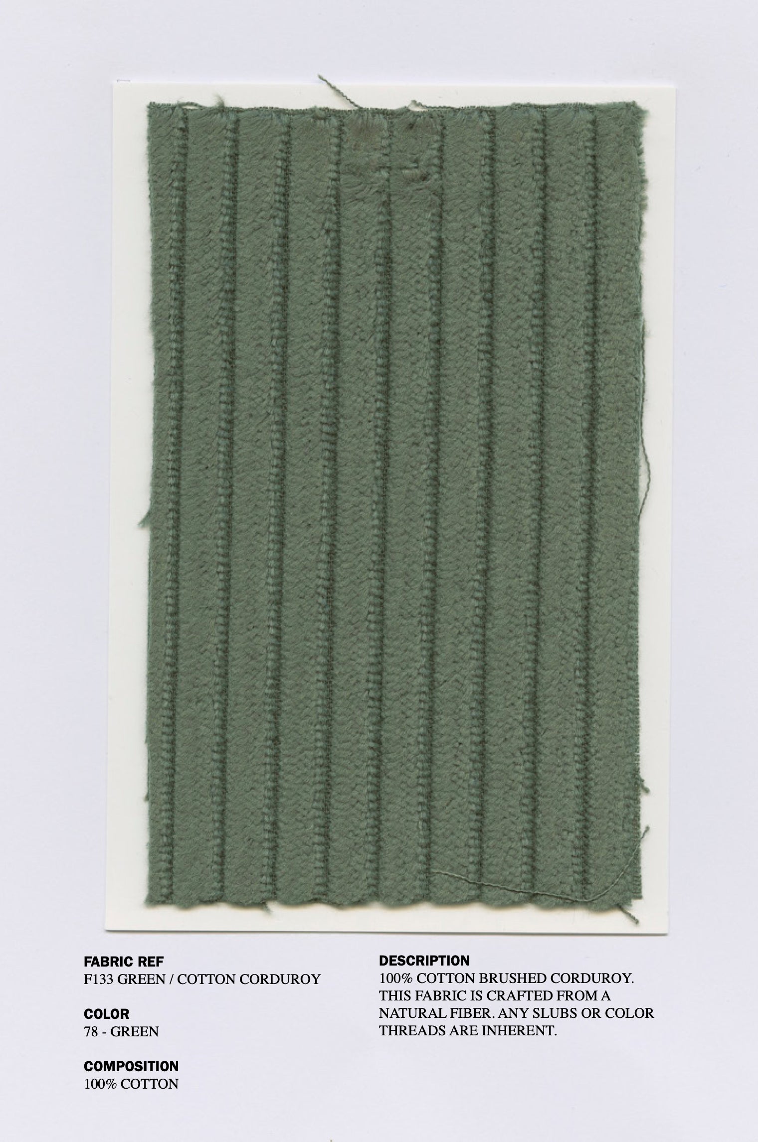 S17 NO.320 CORDUROY ZIPPER DRESS