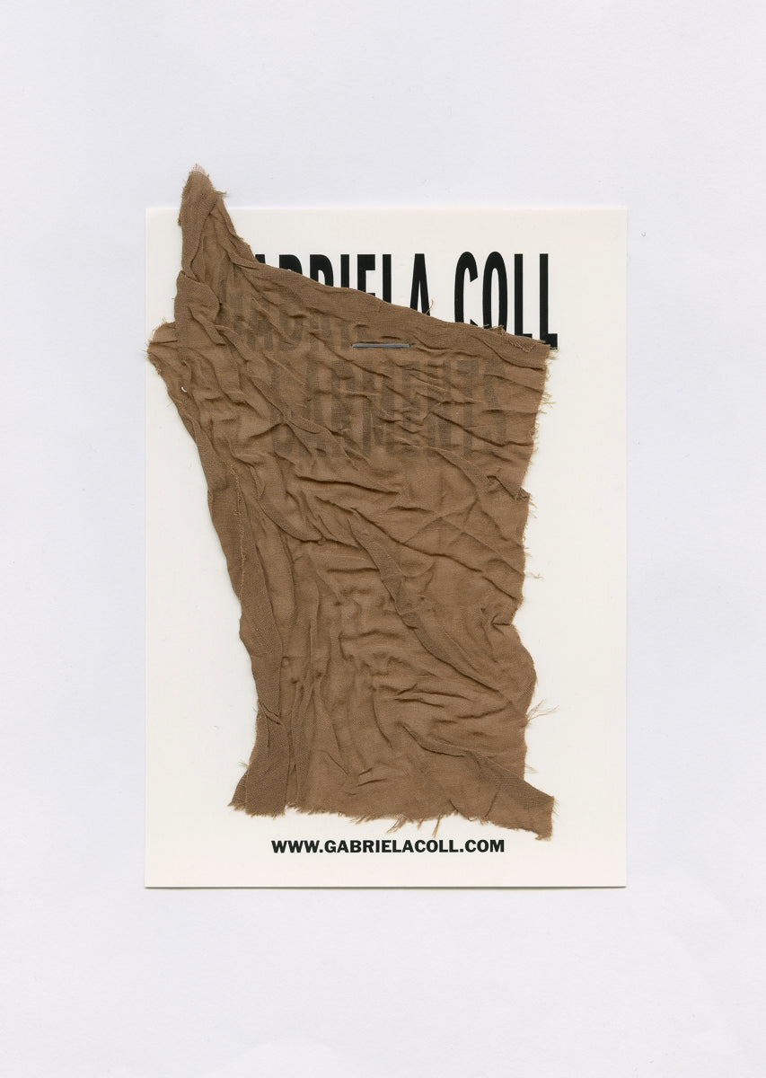 S18 NO.263 CAMEL CRUSHED TAFFETA SKIRT