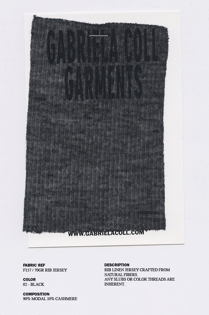 PRE-ORDER S19 NO.346 RIB JERSEY HIGH NECK DRESS