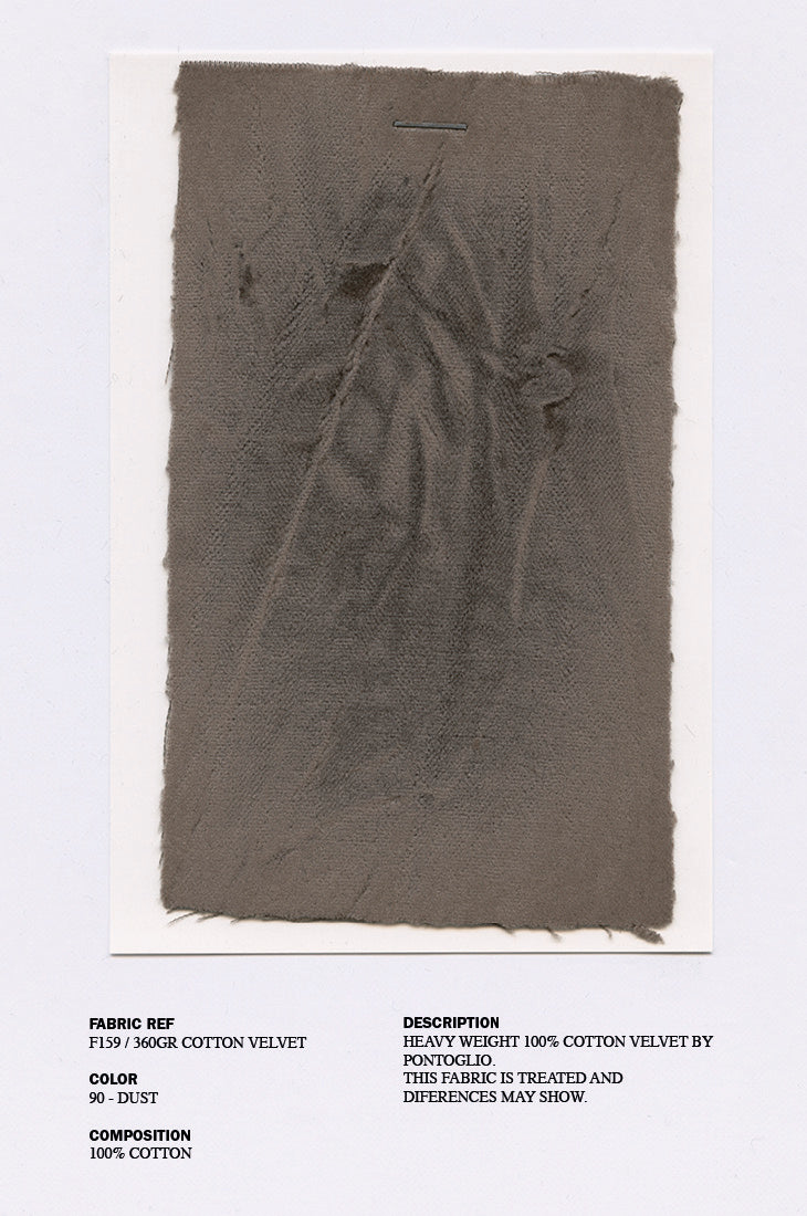 PRE-ORDER S19 NO.261 COTTON VELVET ZIPPER JACKET