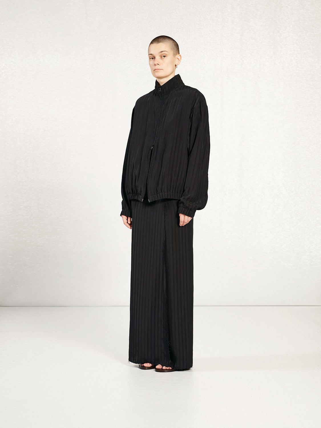 PREORDER S20 NO.261 JACQUARD STRIPE ZIPPER JACKET