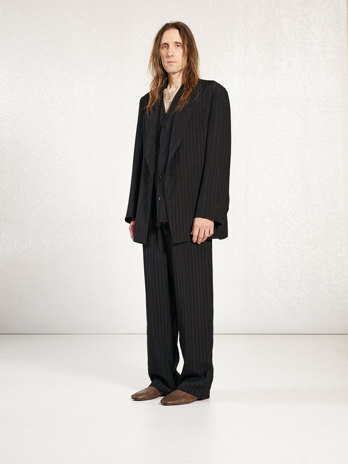 PREORDER S20 NO.288 JACQUARD STRIPE DRAWSTRING TROUSERS
