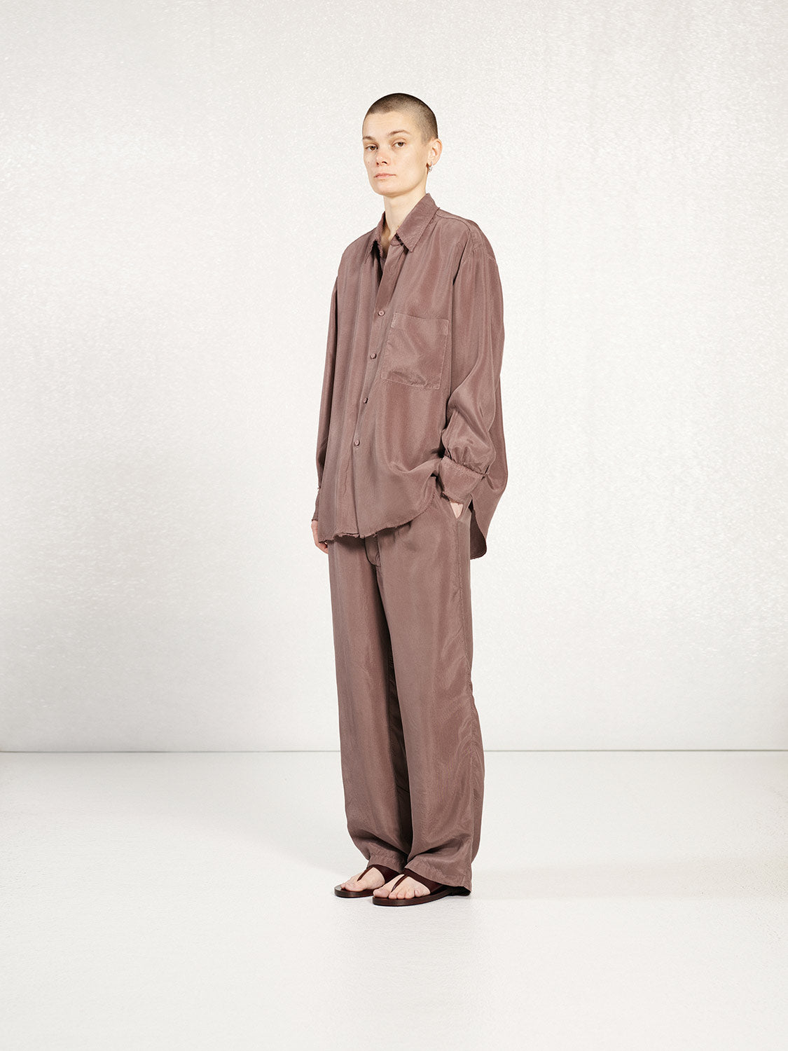 PREORDER S20 NO.328 BLACK CUPRO OVERSIZED SHIRT