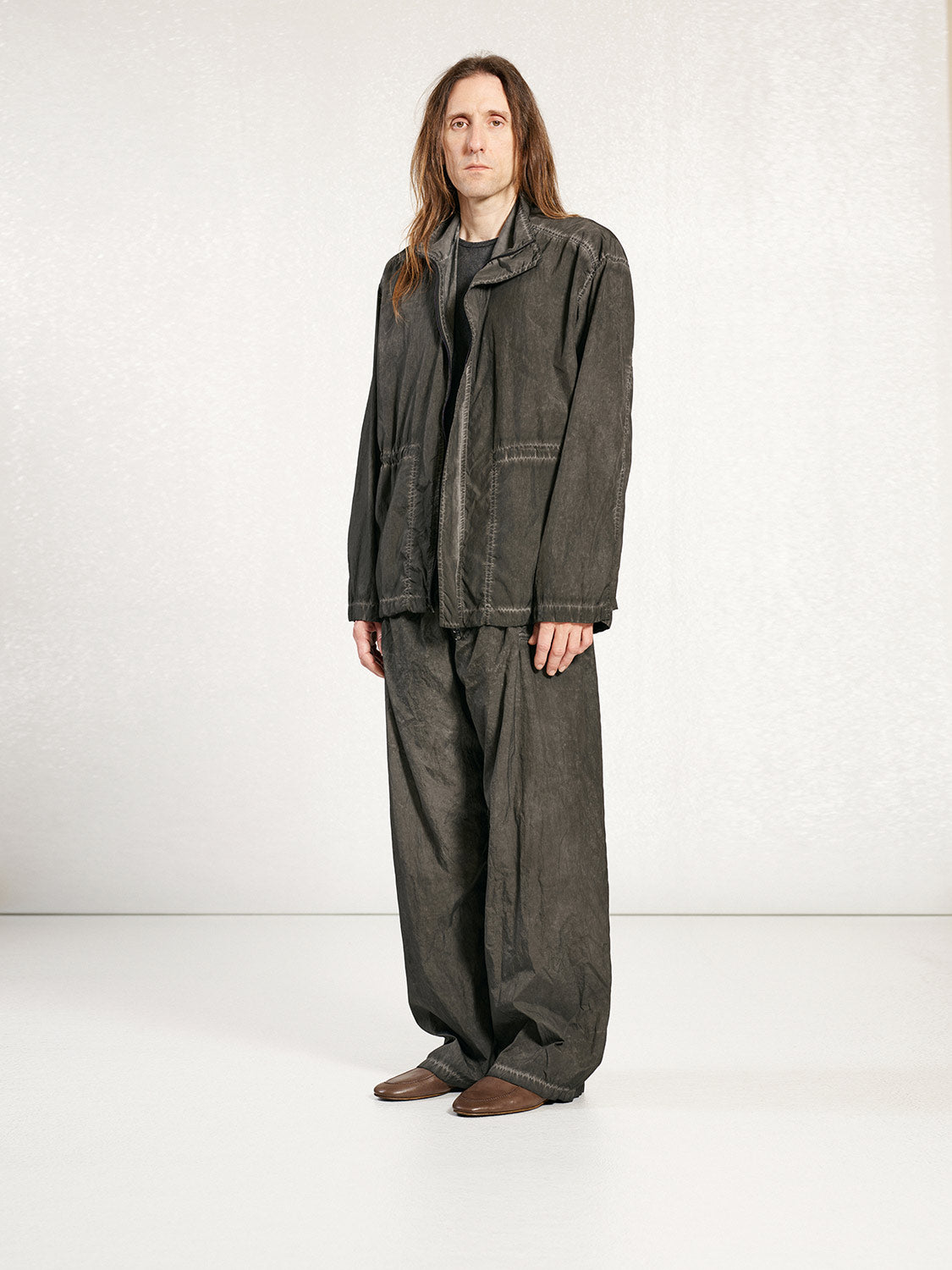 PREORDER S20 NO.356 OFF BLACK TECHNICAL GATHERED JACKET
