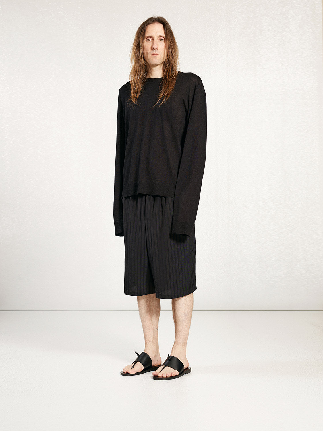 PREORDER S20 NO.259 JACQUARD STRIPE SHORT TROUSERS