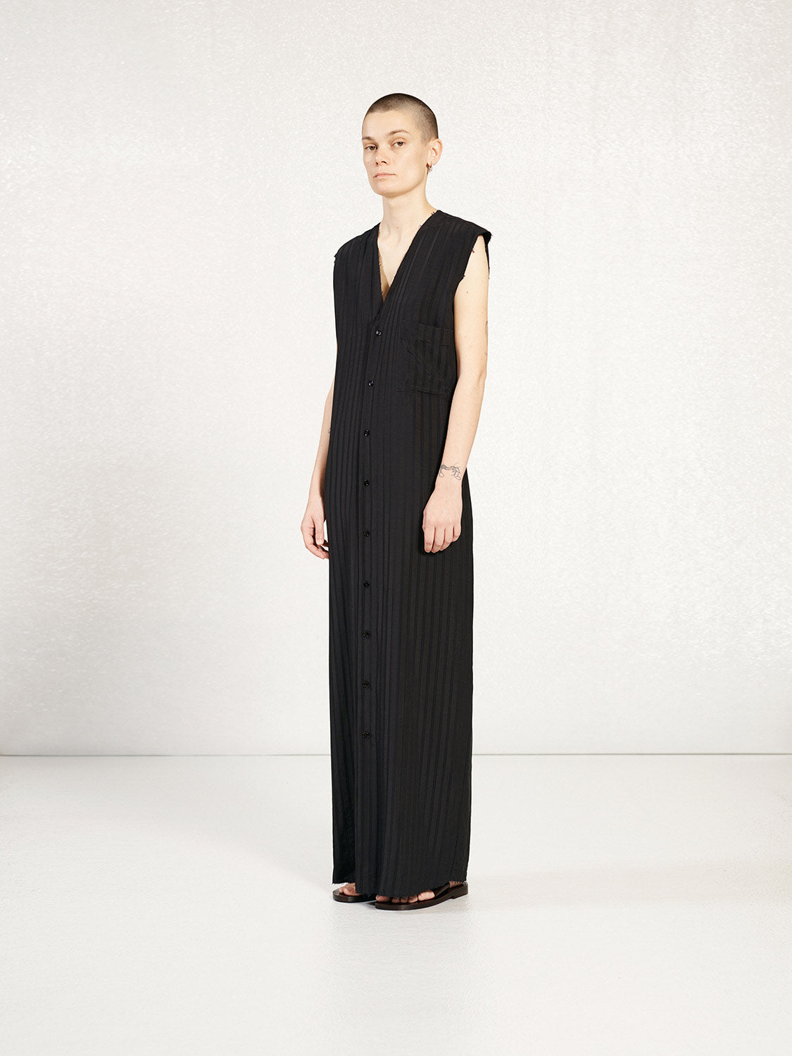 PREORDER S20NO.90 JACQUARD STRIPE SLEEVELESS DRESS S7-90