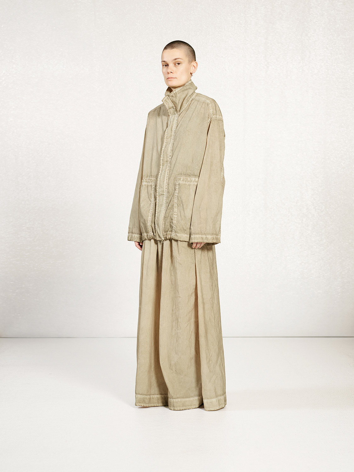 PREORDER S20 NO.356 OFF BLACK TECHNICAL GATHERED JACKET