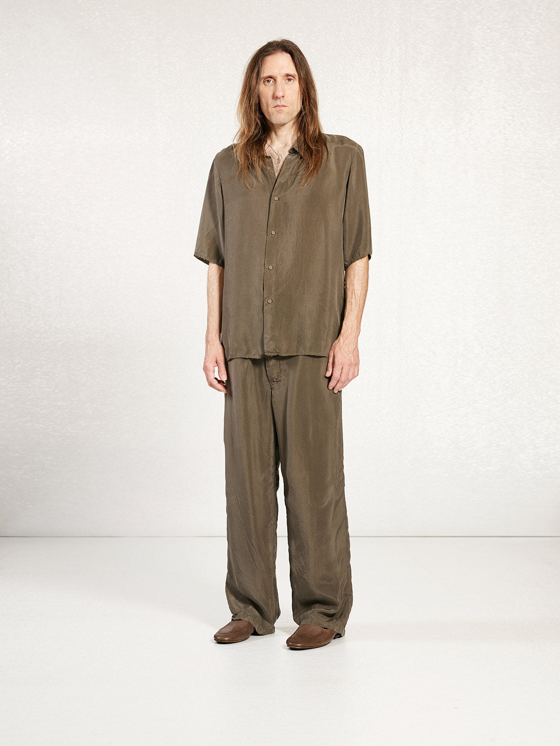 PREORDER S20 NO.288 DUST CUPRO DRAWSTRING TROUSERS