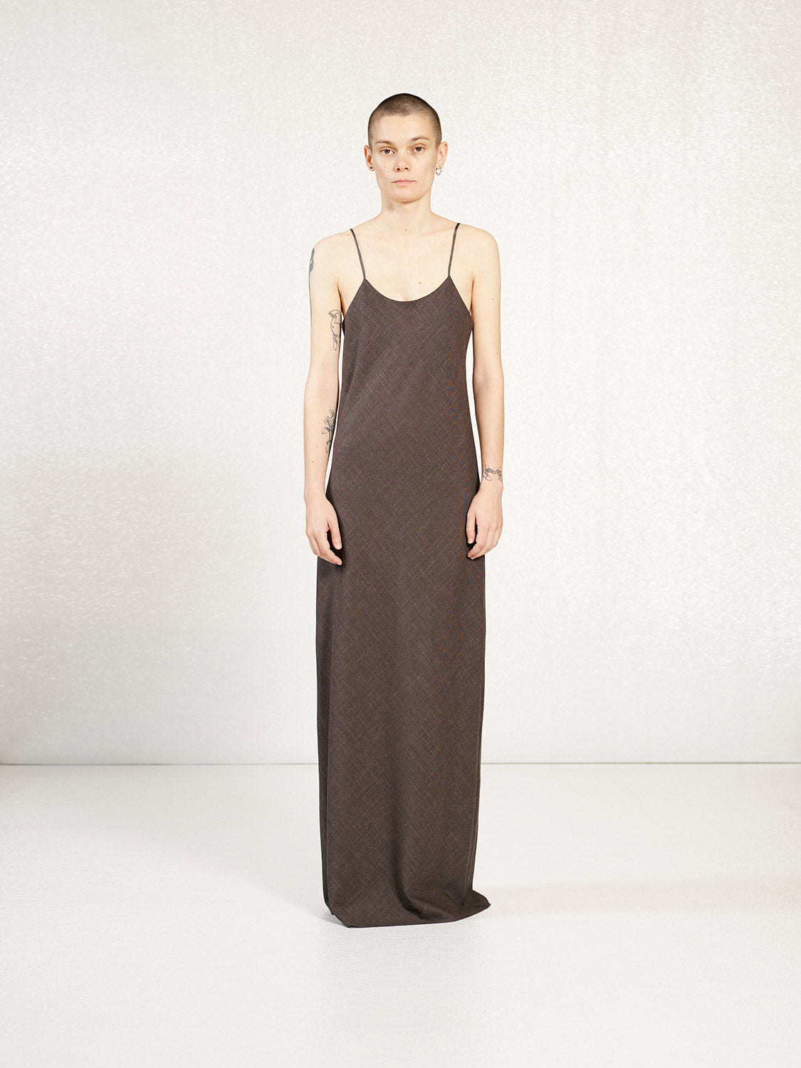 PREORDER S20 NO.360 FINE WOOL STRAP DRESS
