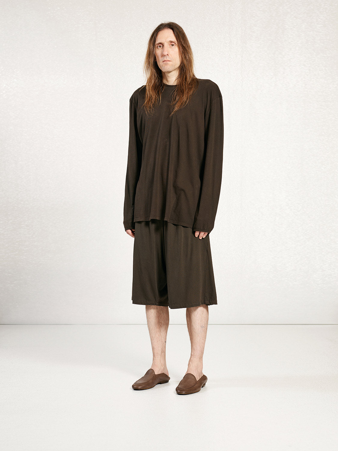 PREORDER S20 NO.300 BROWN ORGANIC COTTON LOOSE T-SHIRT
