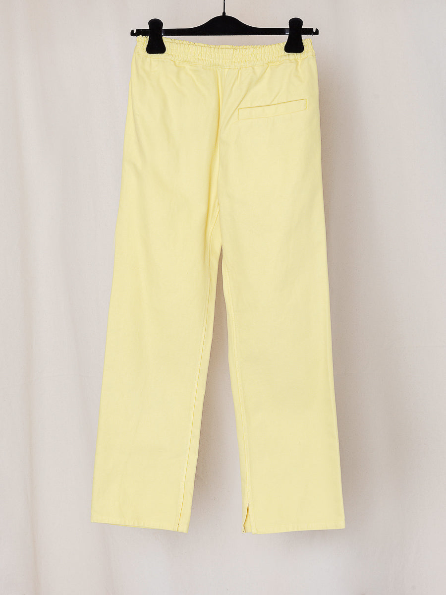 ARCHIVE NO.136 COTTON CANVAS GATHERED TROUSERS