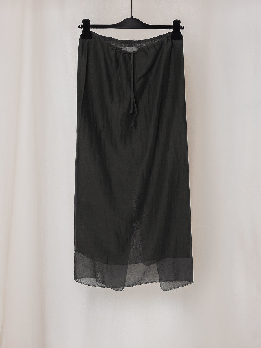 ARCHIVE NO.138 TAFFETA LONG DOUBLE SKIRT