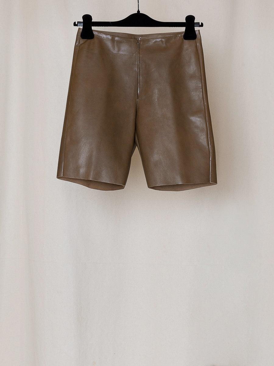 ARCHIVE S10 NO.147 LEATHER SHORTS