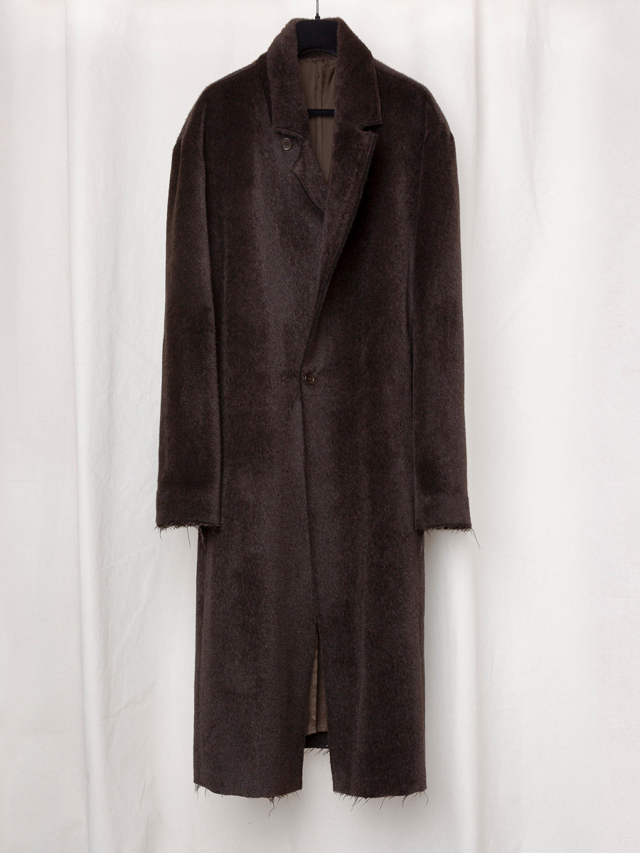 S17 NO.175 SURY ALPACA WOOL TWO BUTTON COAT