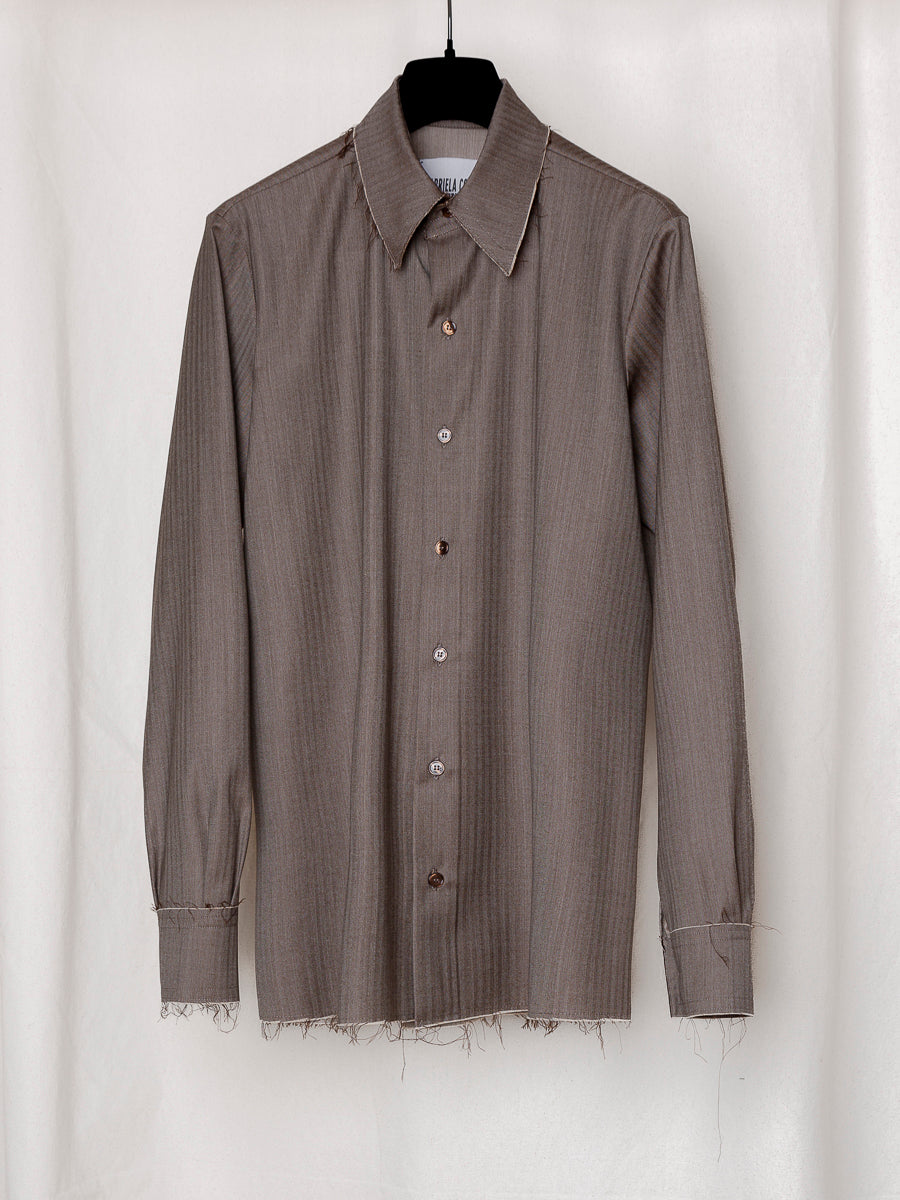 S17 NO.197 FINE WOOL SHIRT
