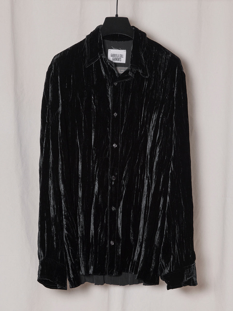 PRE-ORDER S19 NO.197 SILK VELVET SHIRT