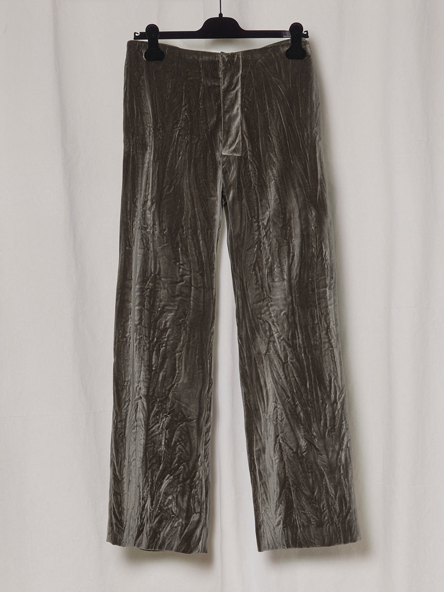 PRE-ORDER S19 NO.205 COTTON VELVET TAILORED TROUSERS