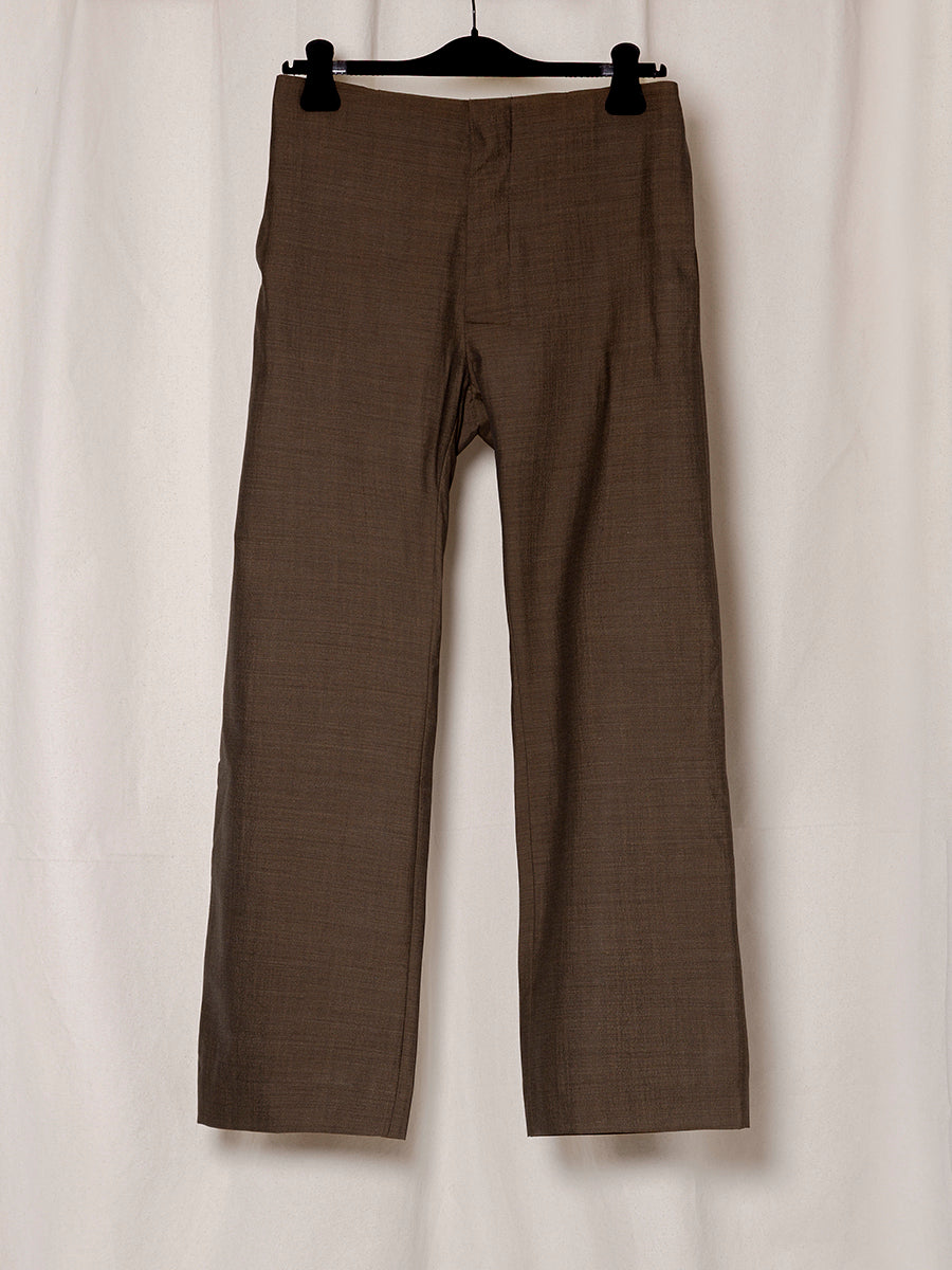 S18 NO.205 SUMMER WOOL TAILORED TROUSERS