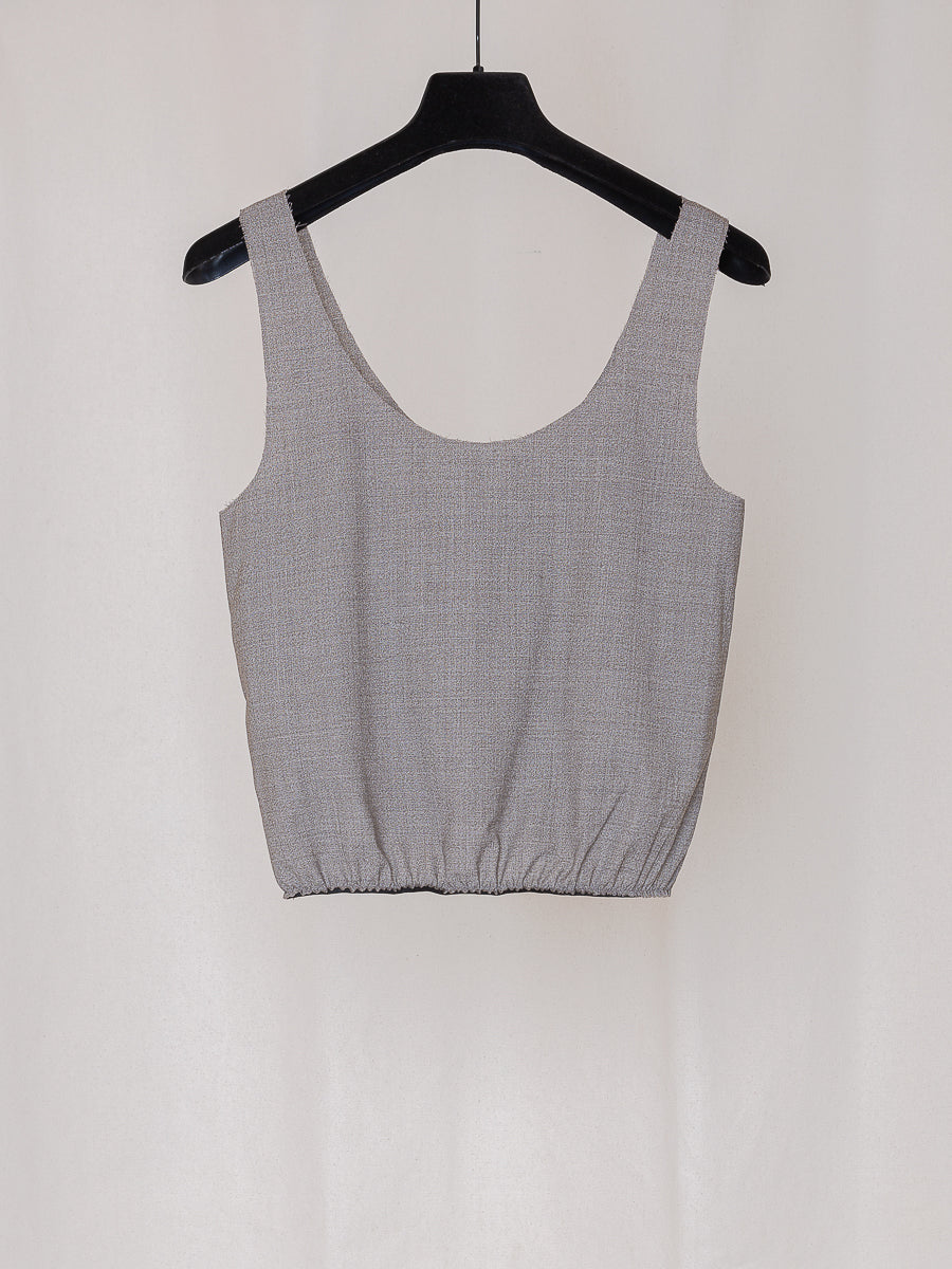 ARCHIVE NO.208 LORO PIANA FINE WOOL GATHERED TOP