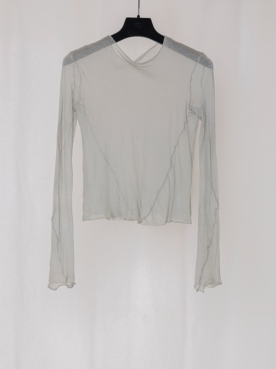 ARCHIVE NO.211 SHEER JERSEY TOP