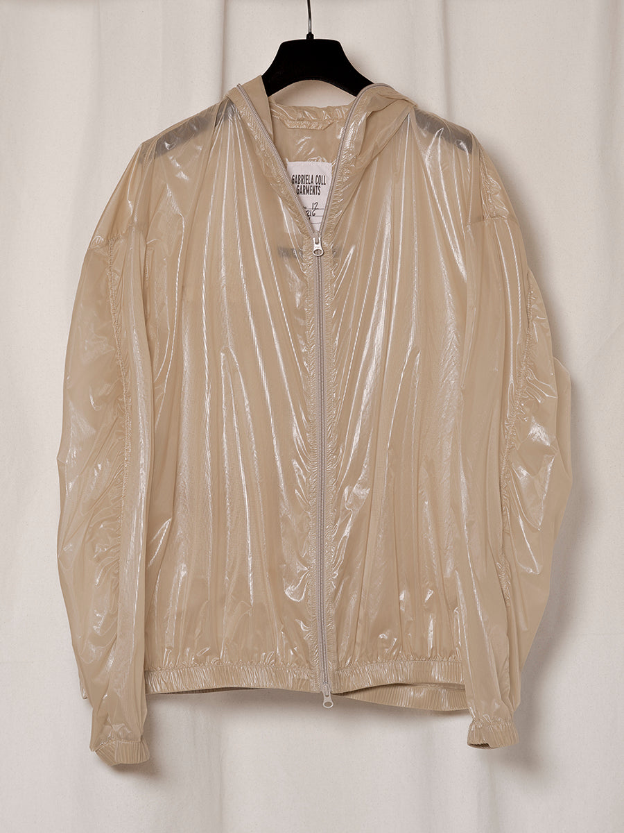 S18 NO.216 STONE RIPSTOP HOODED JACKET