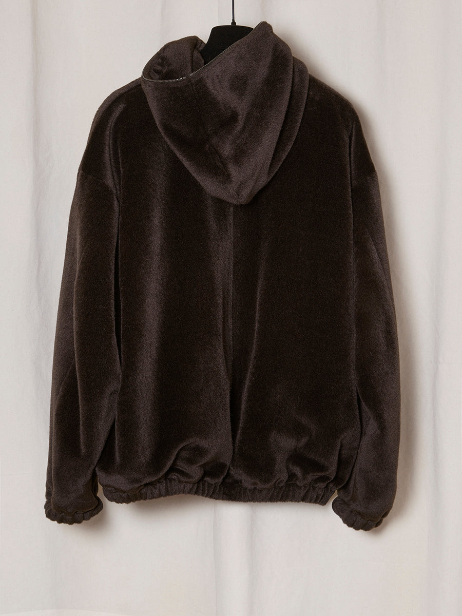 PRE-ORDER S19 NO.216 SURI ALPACA HOODED ZIPPER JACKET