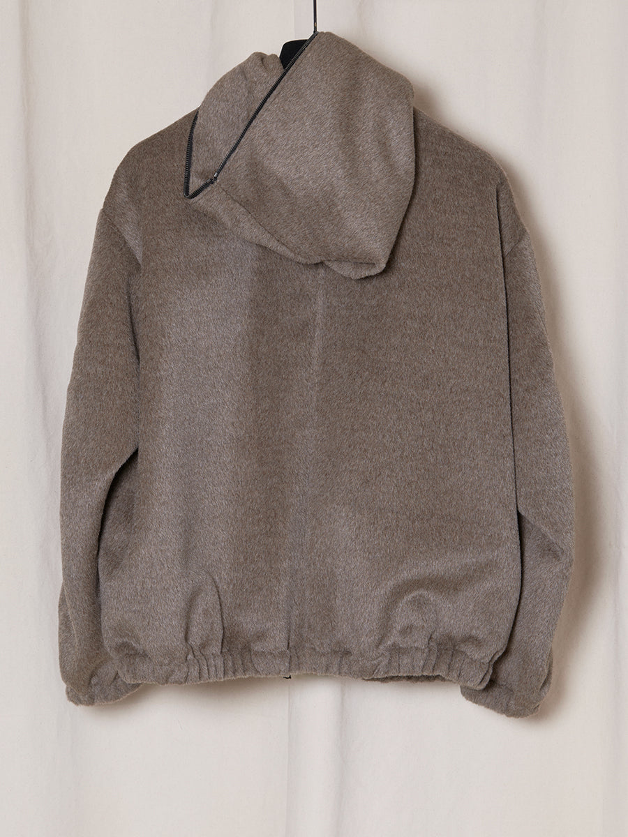 PRE-ORDER S19 NO.216 SURI ALPACA HOODED ZIPPER JACKET