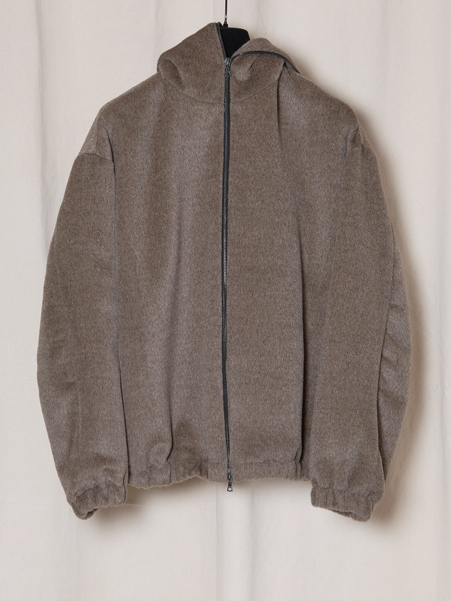 PRE-ORDER S19 NO.216 SURI ALPACA HOODED ZIPPER JACKET