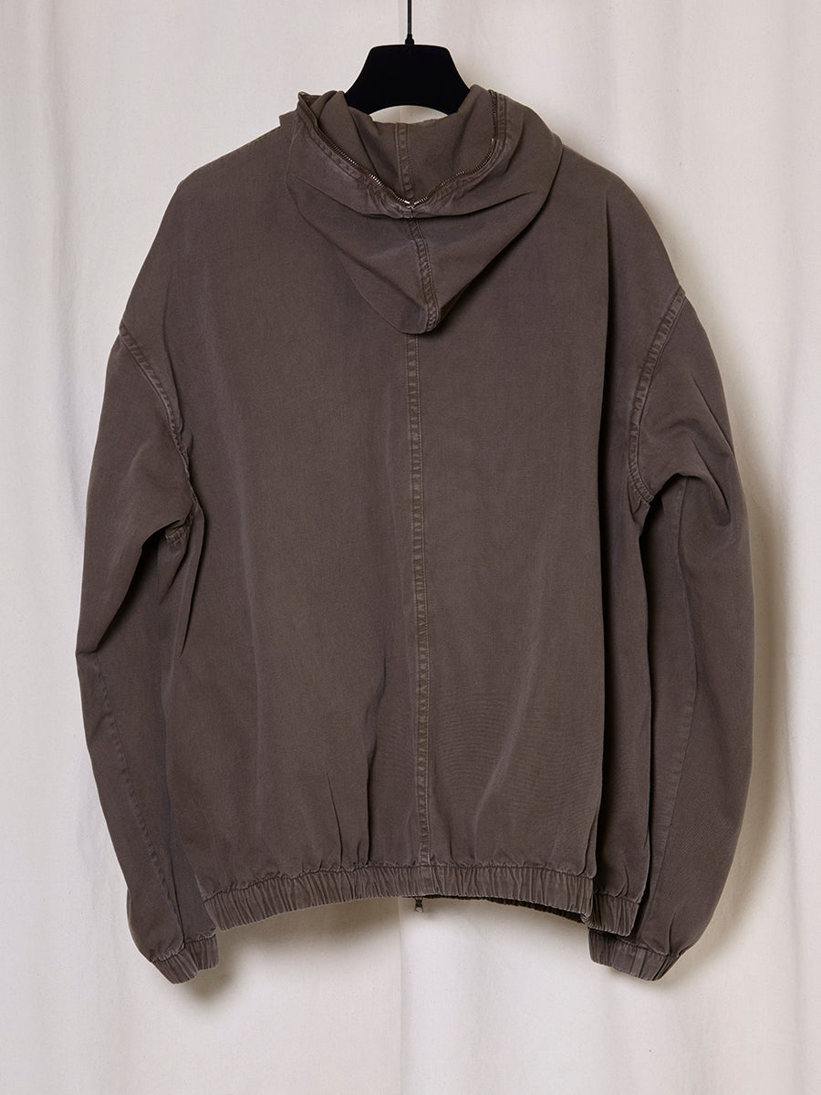 PREORDER S20 NO.216 THIN CANVAS HOODED ZIPPER JACKET