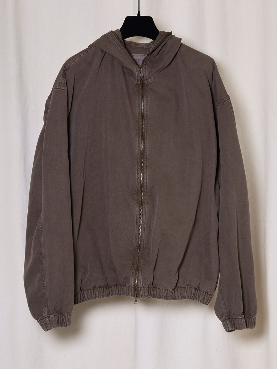 PREORDER S20 NO.216 THIN CANVAS HOODED ZIPPER JACKET
