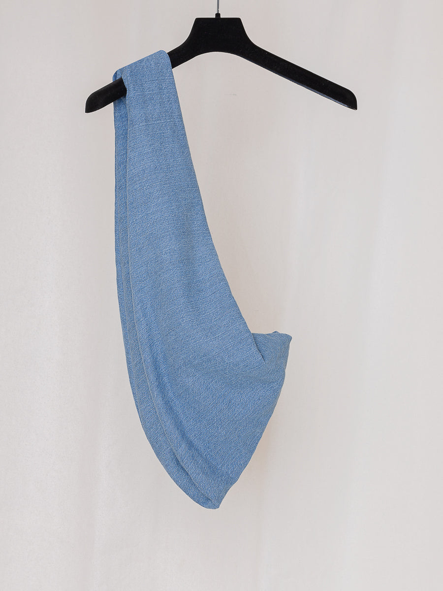 ARCHIVE NO.218 CROSSED DENIM BAG